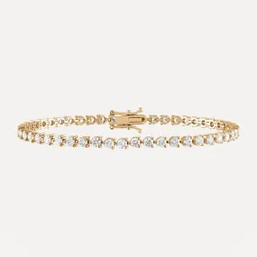 Lab-Grown Diamond Tennis Bracelet