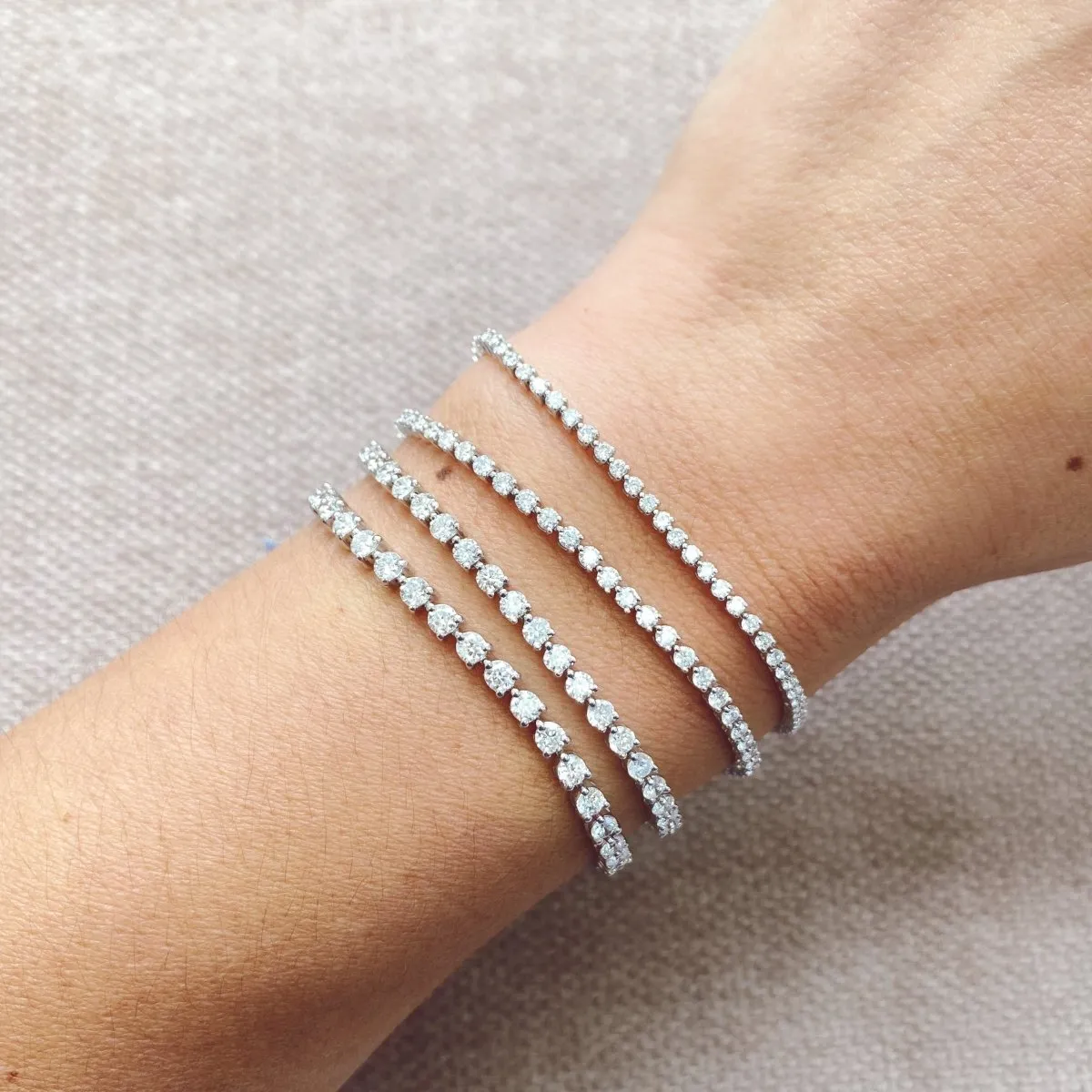 Lab-Grown Diamond Tennis Bracelet