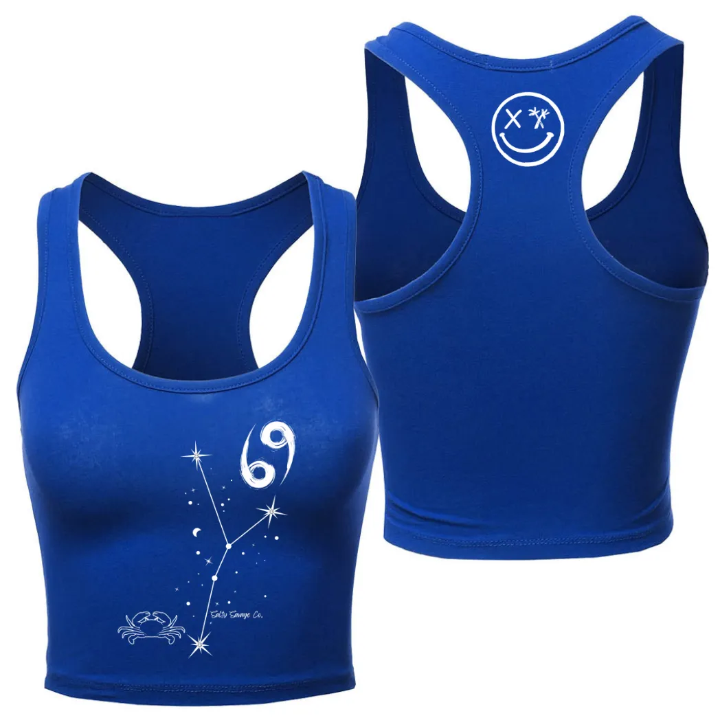 Ladies “Cancer” Racerback Crop Tank | Zodiac Collection