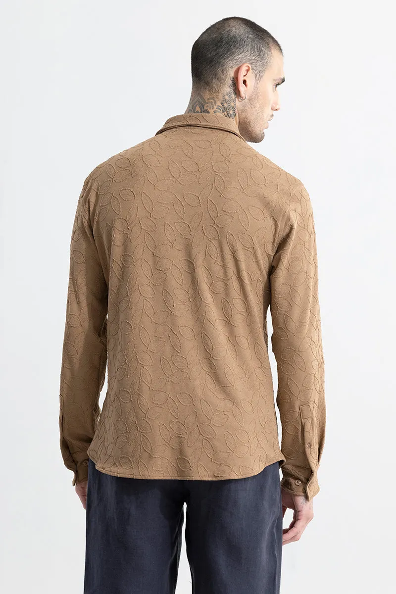 Leaflet Brown Shirt