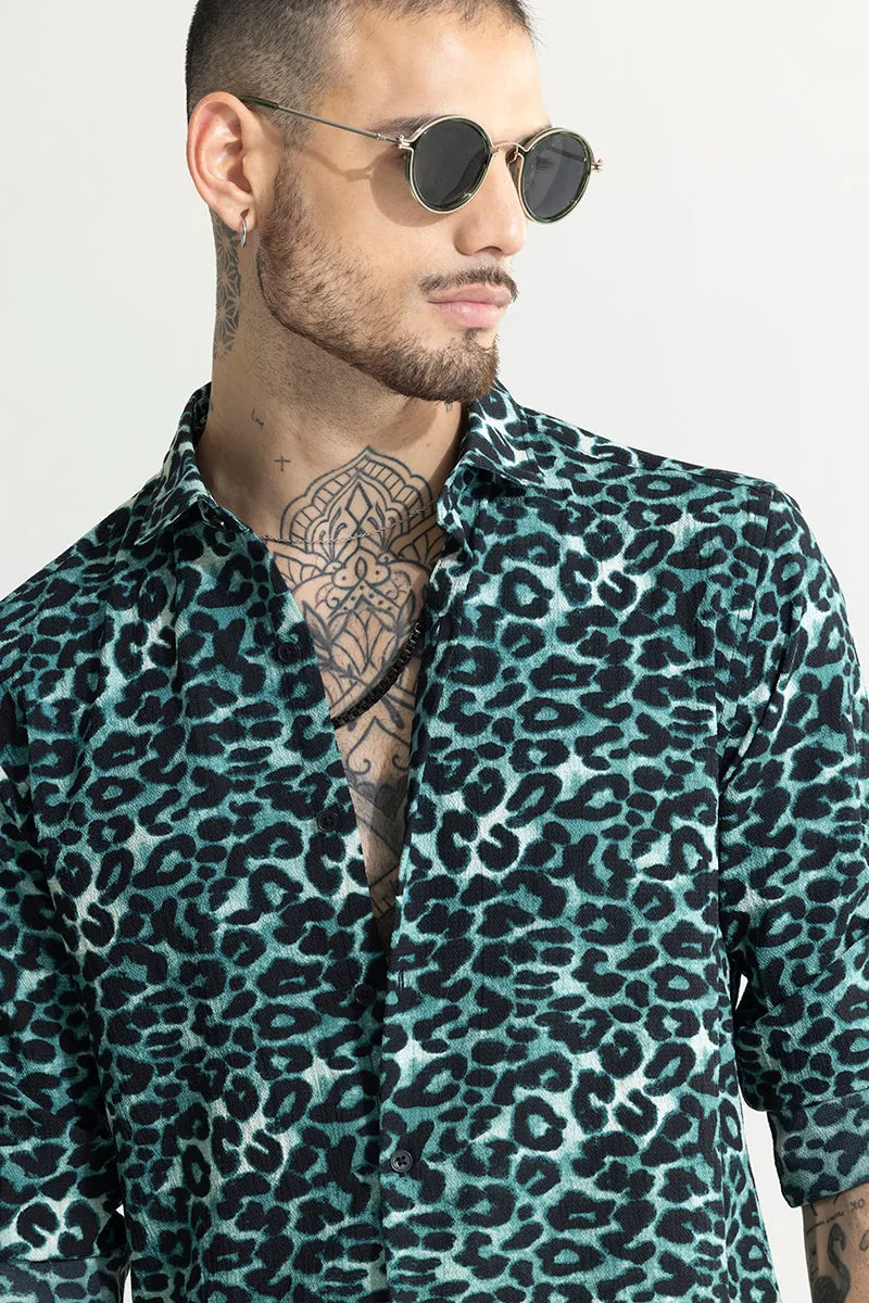 Leopardic Ocean Blue Shirt