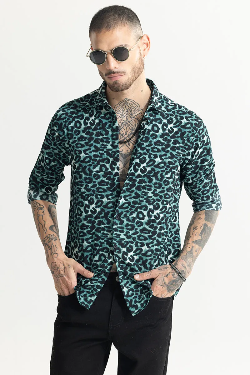 Leopardic Ocean Blue Shirt