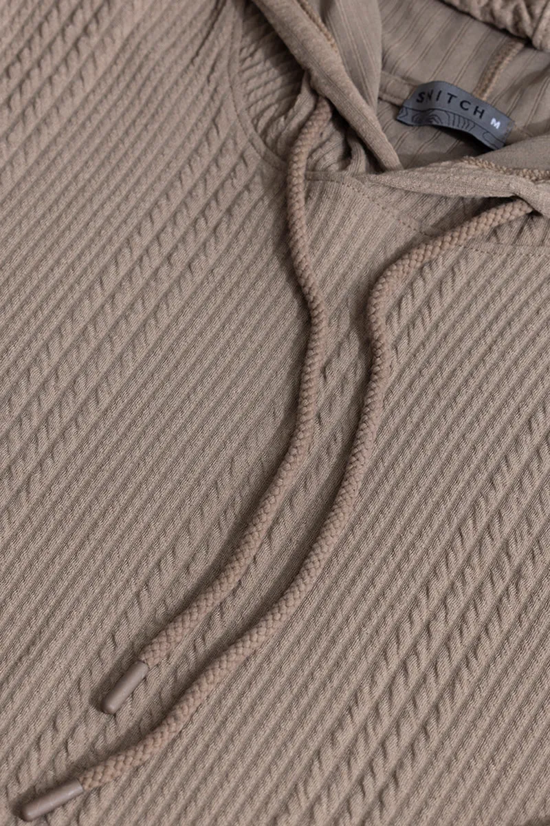 Liney Khaki Hoodie