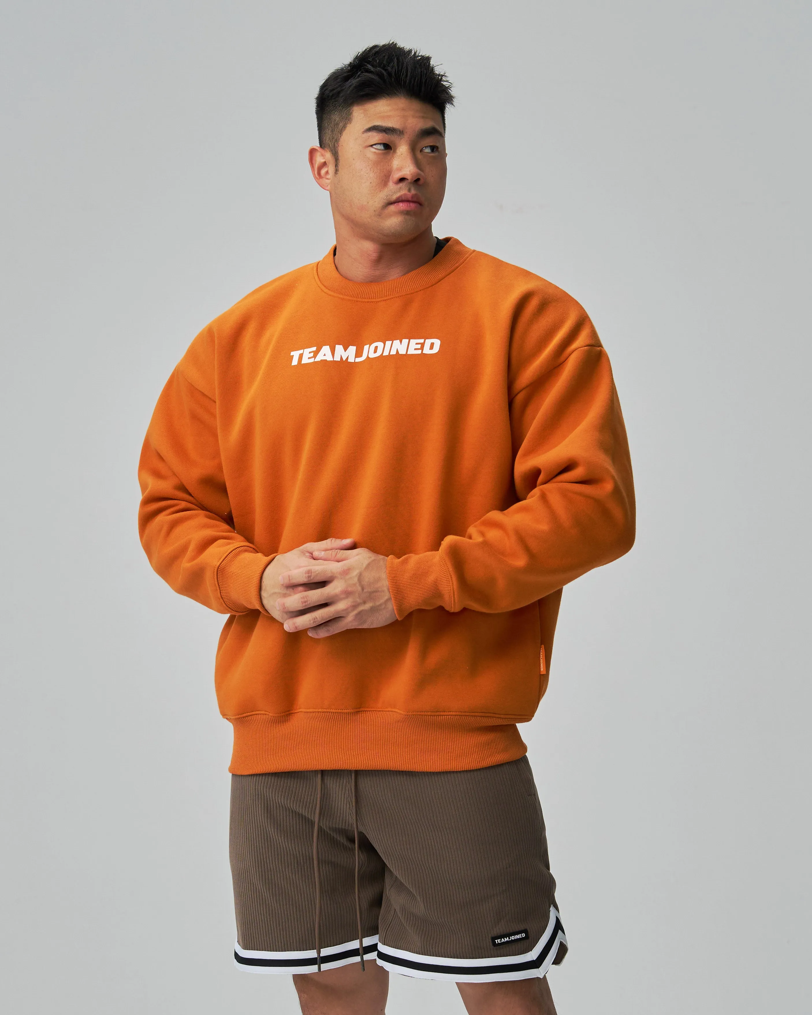 LOGO Drop Shoulder Fleece Pullover