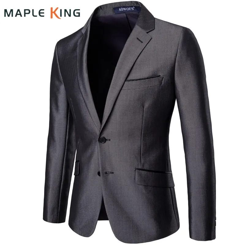 Luxury Men's Costume Blazer Homme Korean Social Ternos Slin Fit Masculino Men's Suit Jacket Coats