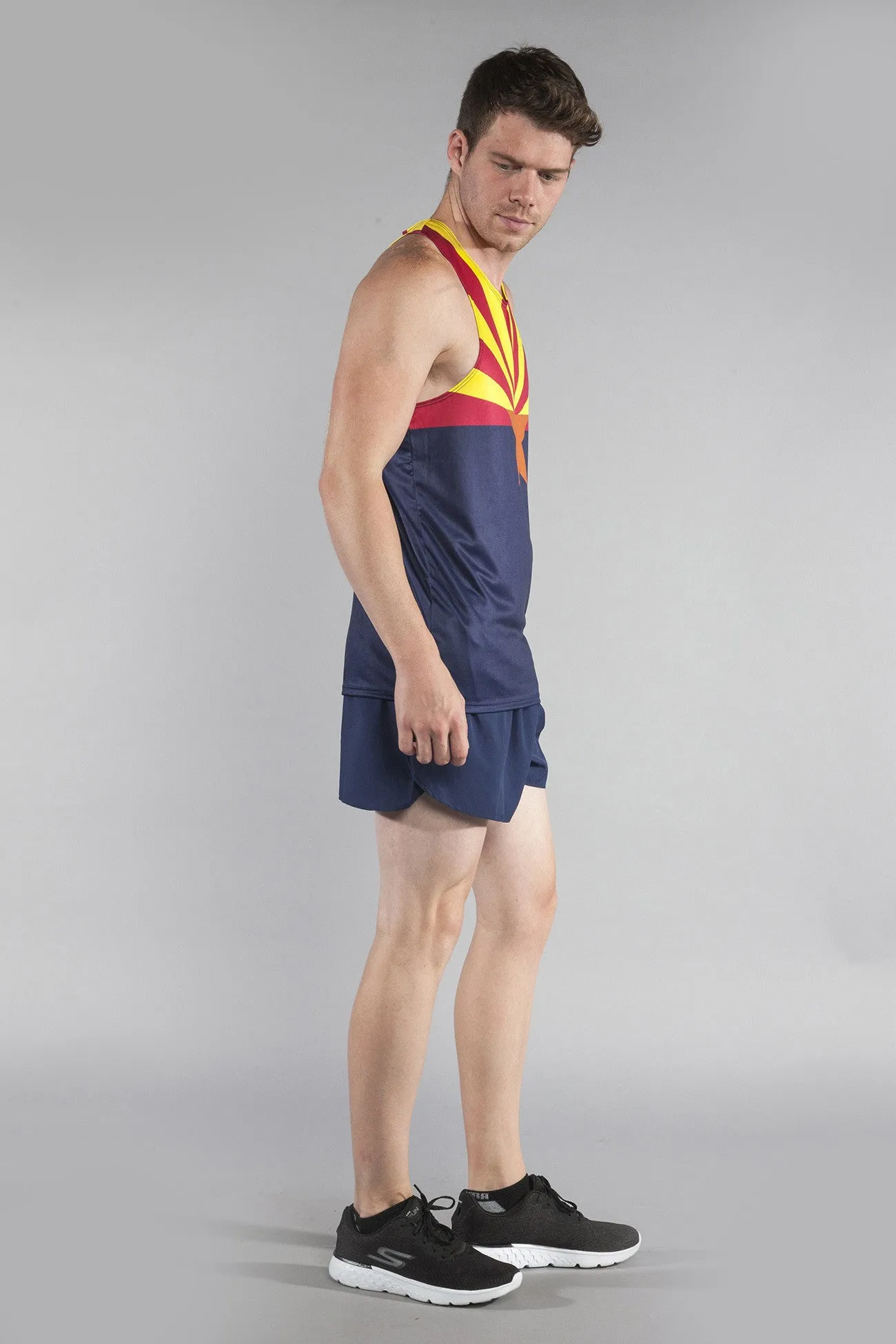 Men's Printed Singlet- Arizona