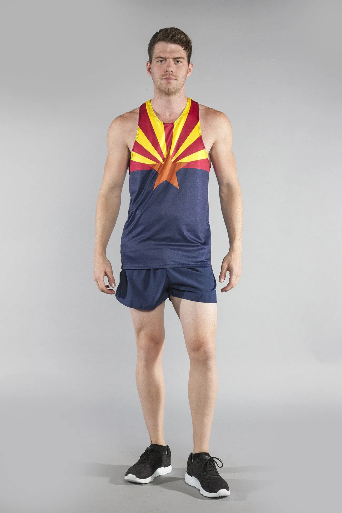 Men's Printed Singlet- Arizona