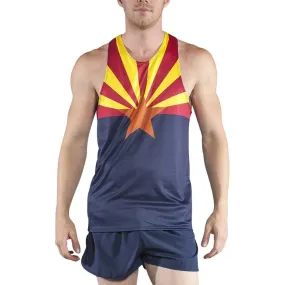 Men's Printed Singlet- Arizona