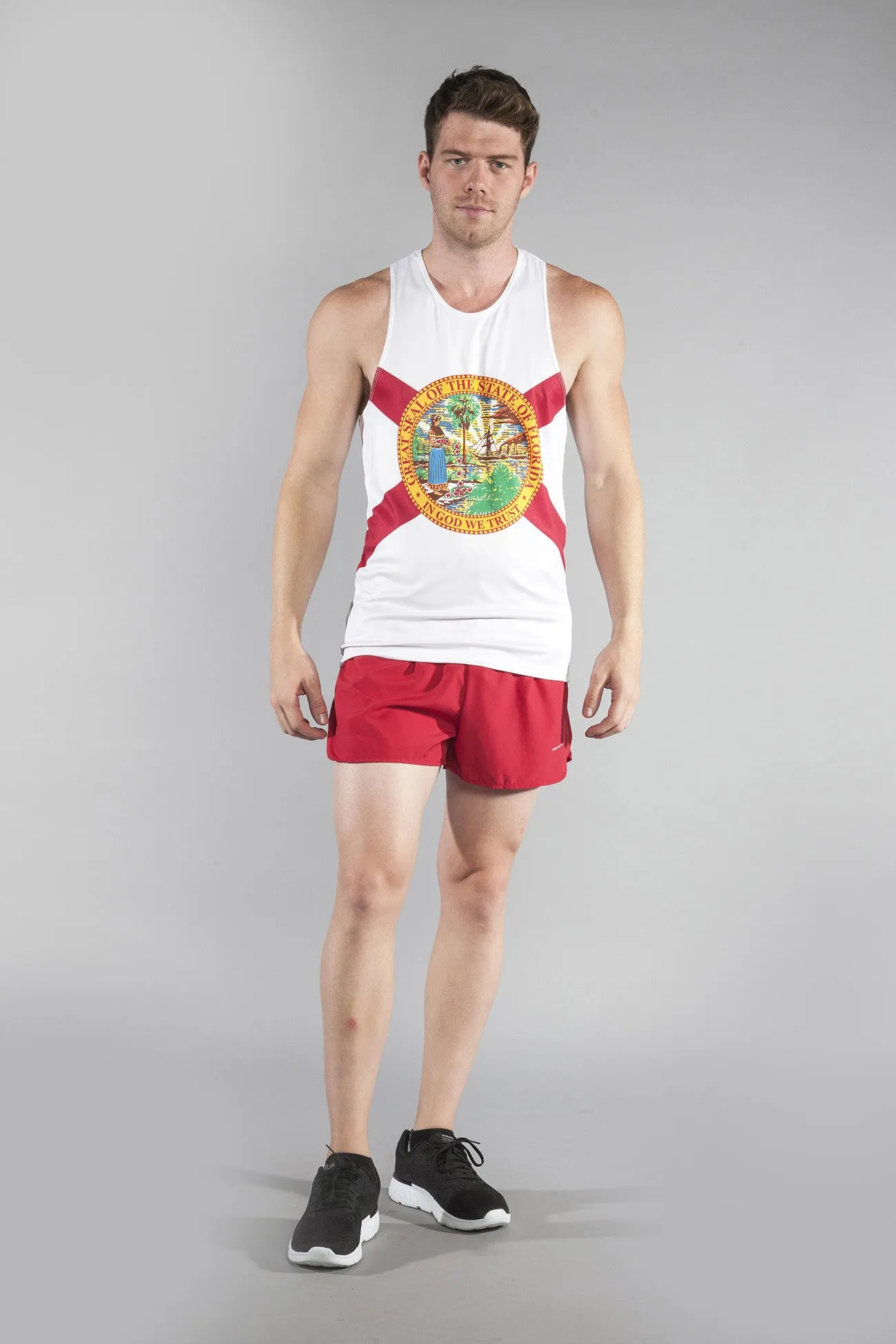 Men's Printed Singlet- Florida