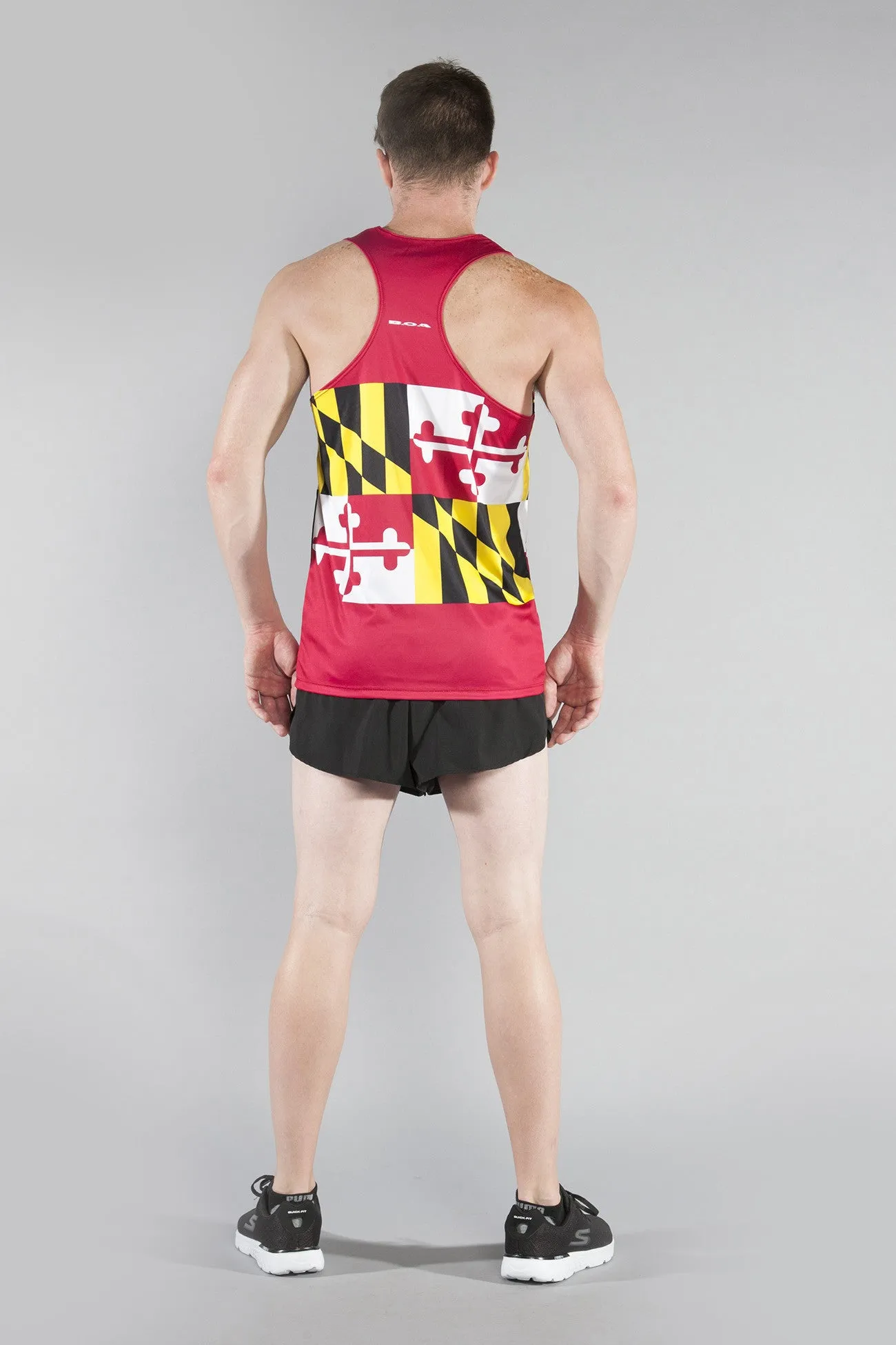 Men's Printed Singlet- Maryland