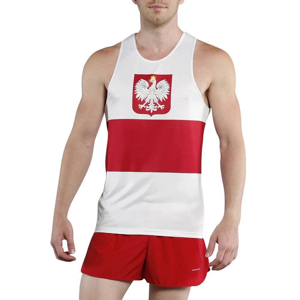 Men's Printed Singlet- Poland