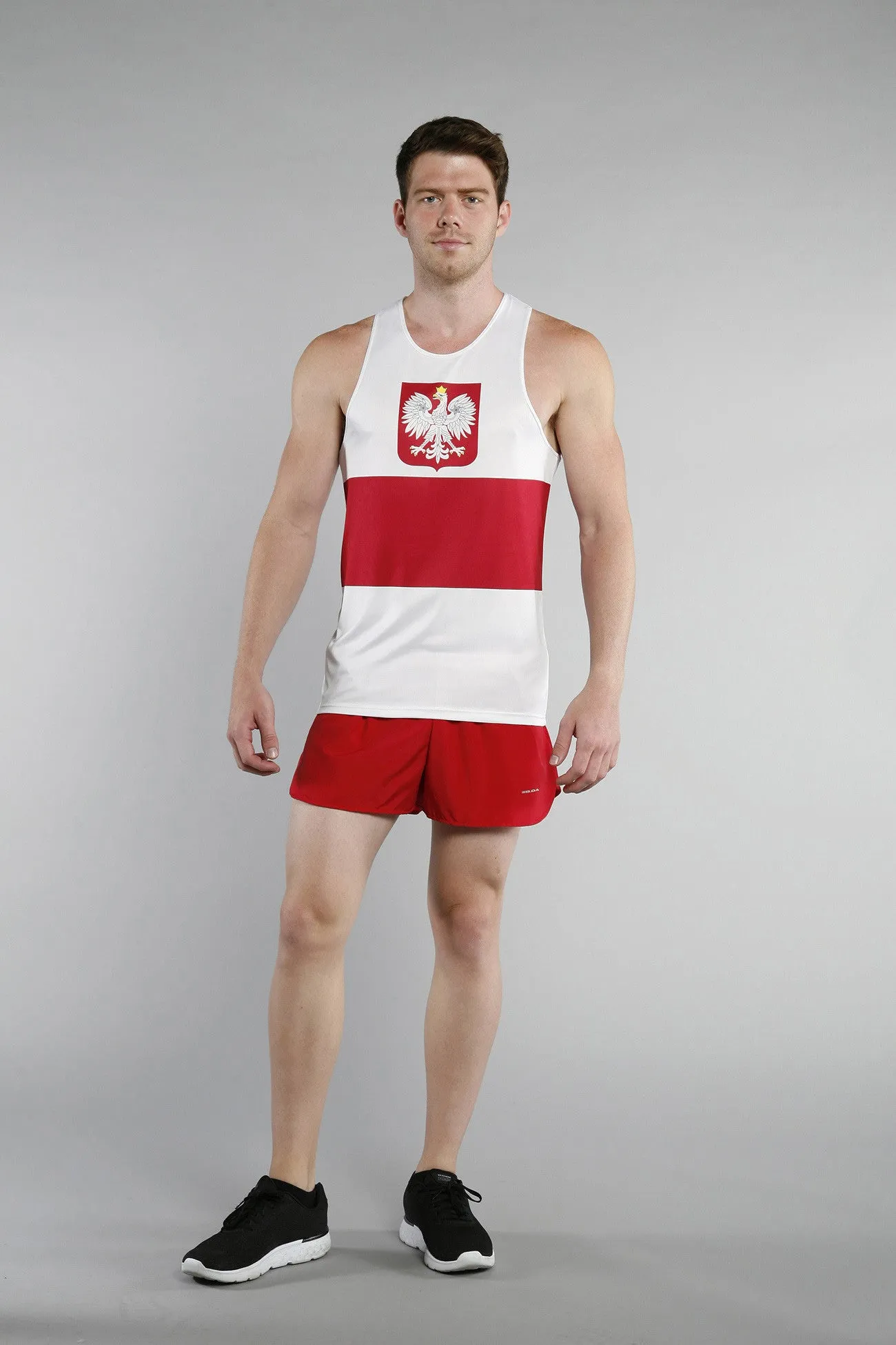 Men's Printed Singlet- Poland