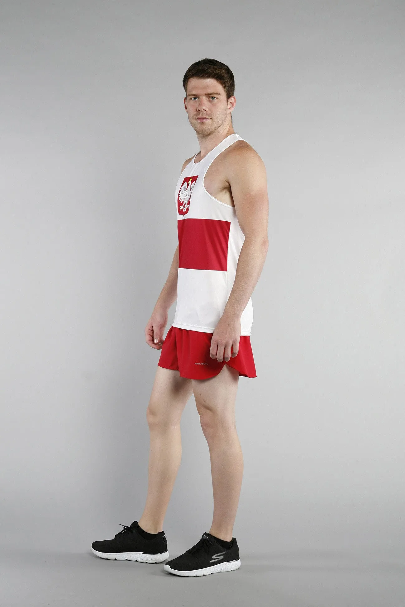 Men's Printed Singlet- Poland