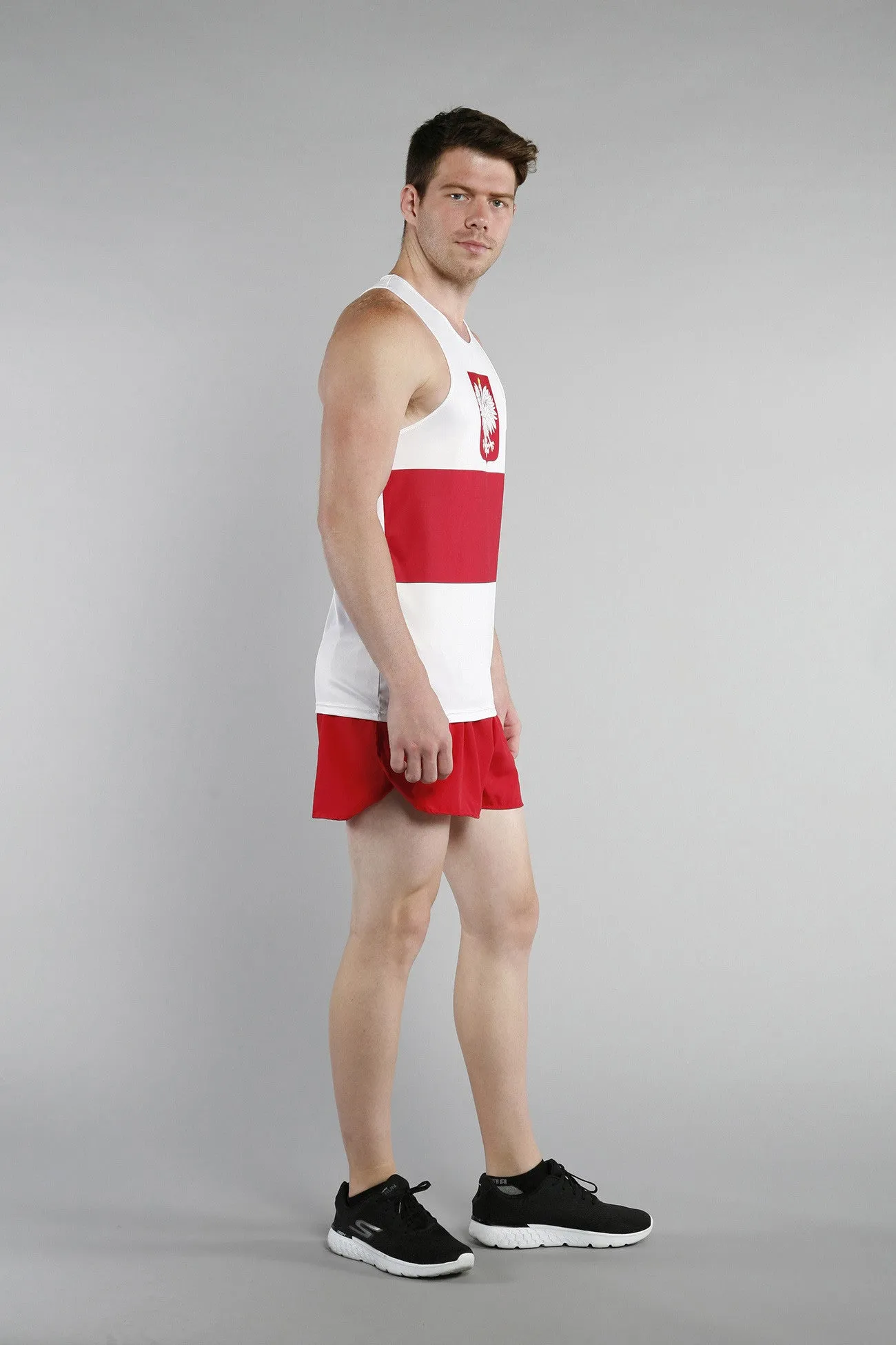 Men's Printed Singlet- Poland