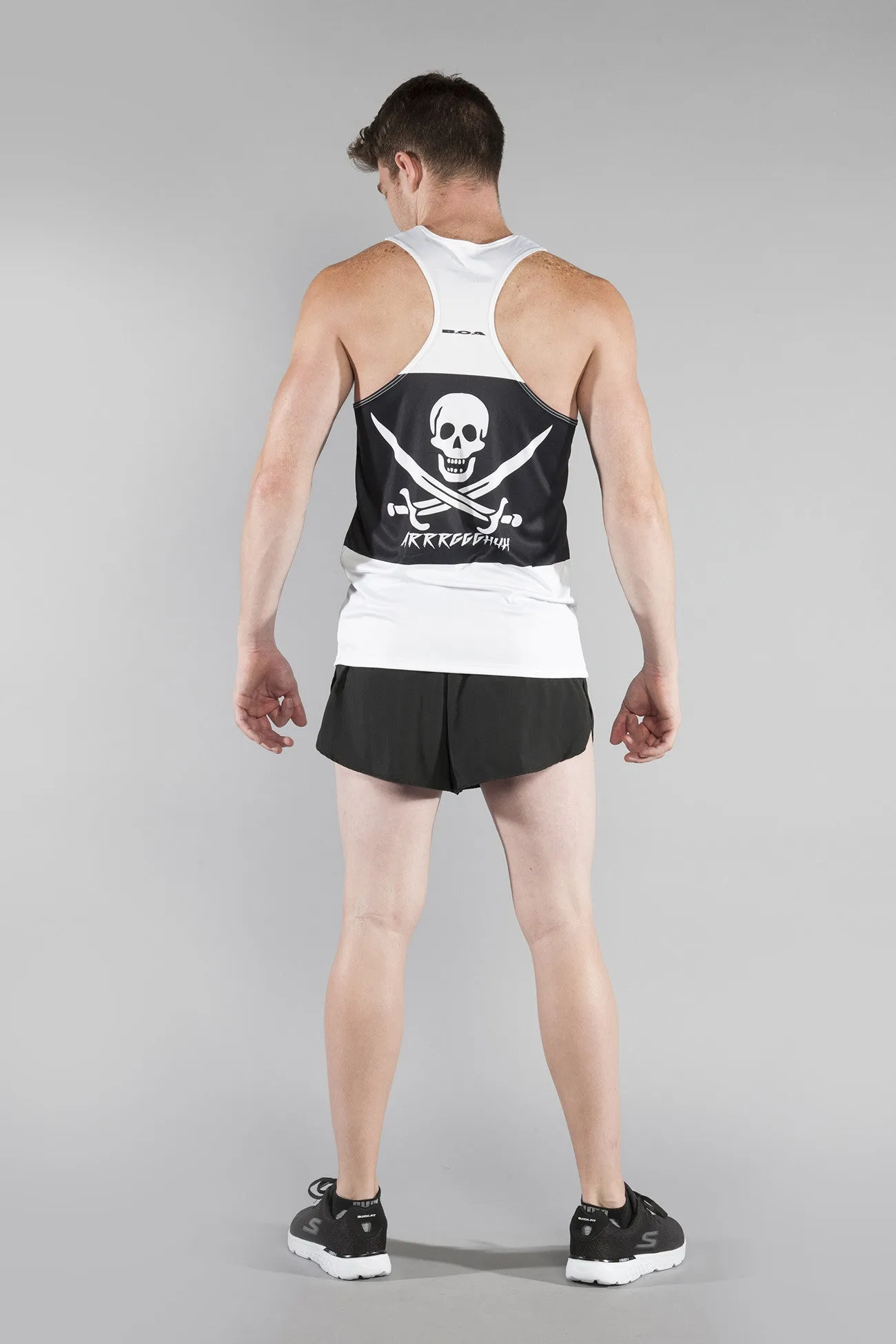 Men's Printed Singlet- The Cap'n