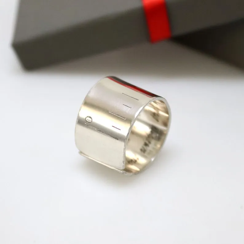 Men's Wide Ring - Custom Message Gift