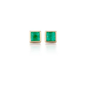 Mini Princess Earrings in Emeralds