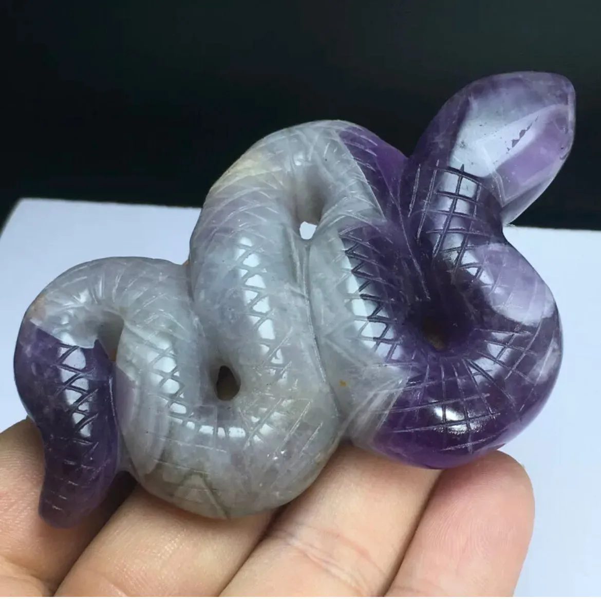 Natural Amethyst Snake