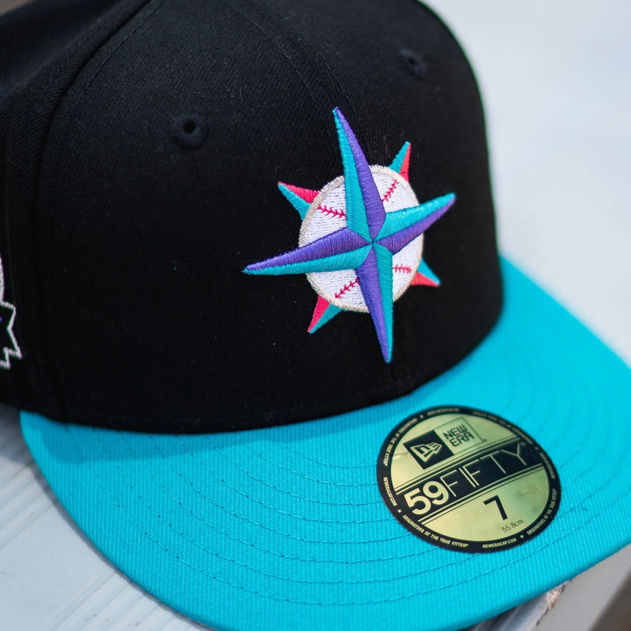 New Era Seattle Mariners 30th Anniversary Good Grey UV (Black/Teal)