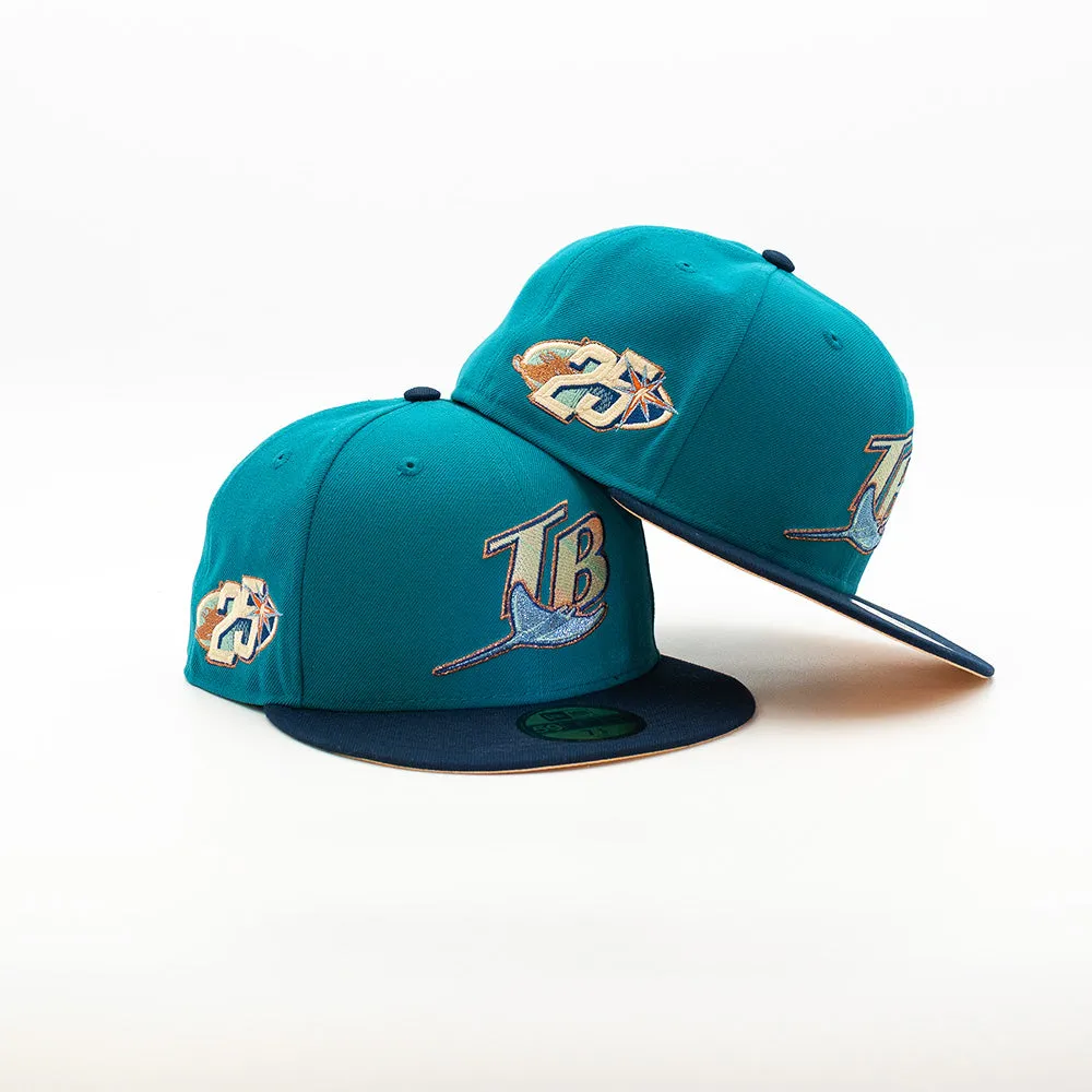 NEW ERA X Fresh Rags 59FIFTY TAMPA BAY DEVIL RAYS 25th Anniversary SIDE PATCH