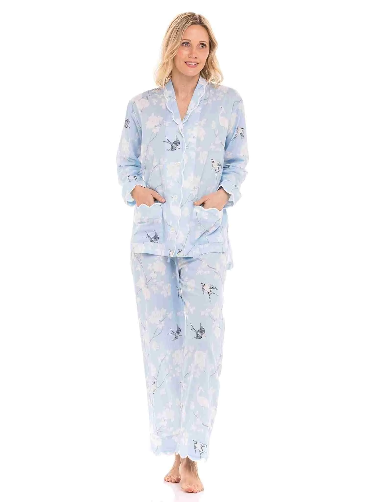 Pale Blue Gardenia Pajamas