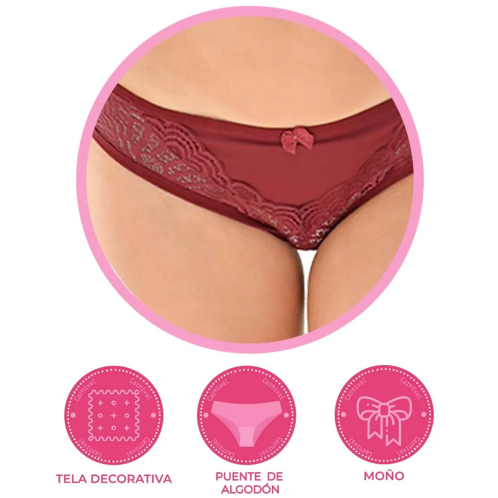 Pantie coordinable con detalles de encaje  74382 Carnival