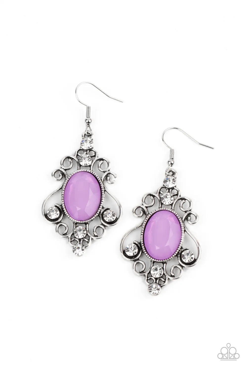 Paparazzi Earring ~ Tour de Fairytale - Purple