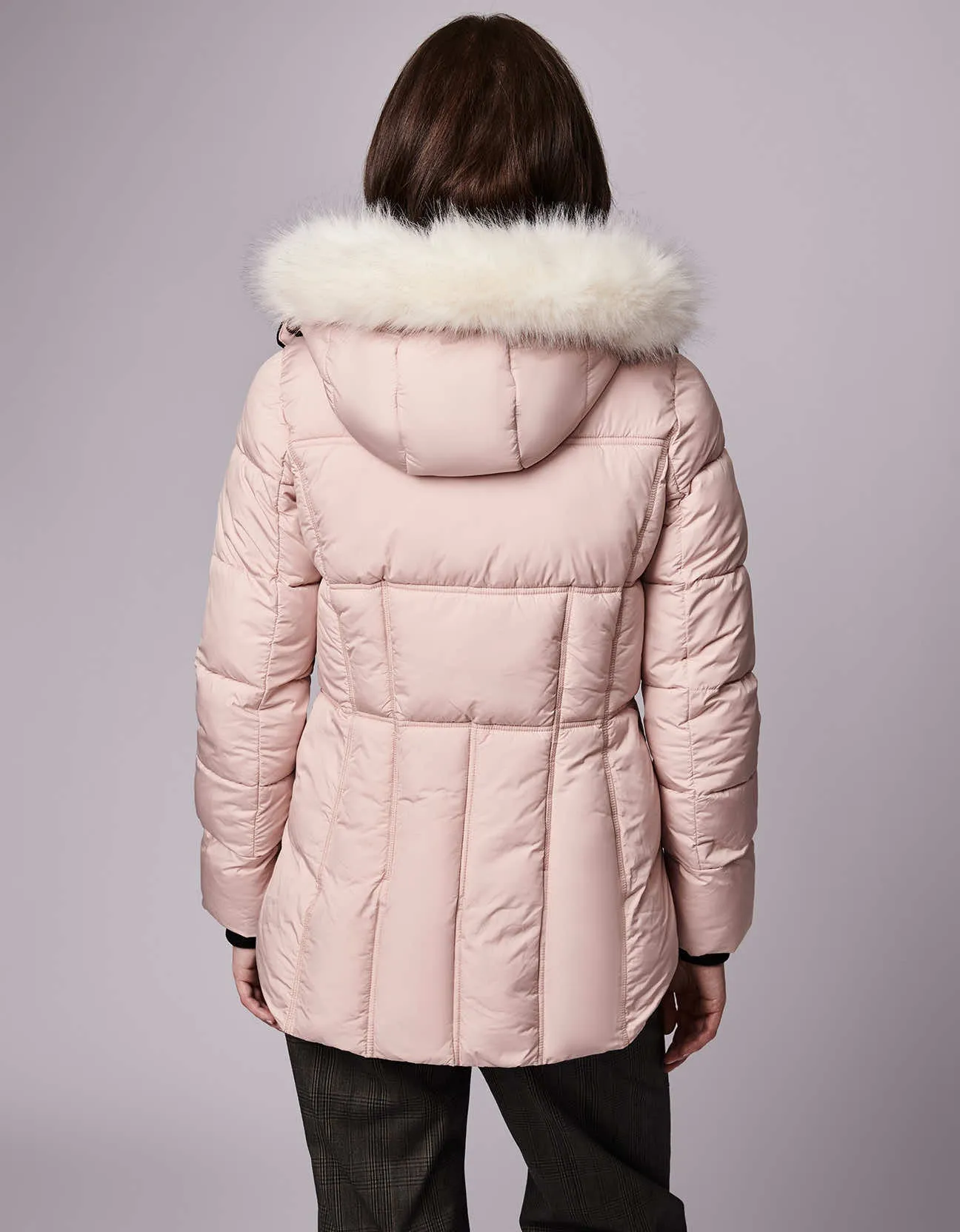 Park City Vegan Fur Trim Puffer Jacket