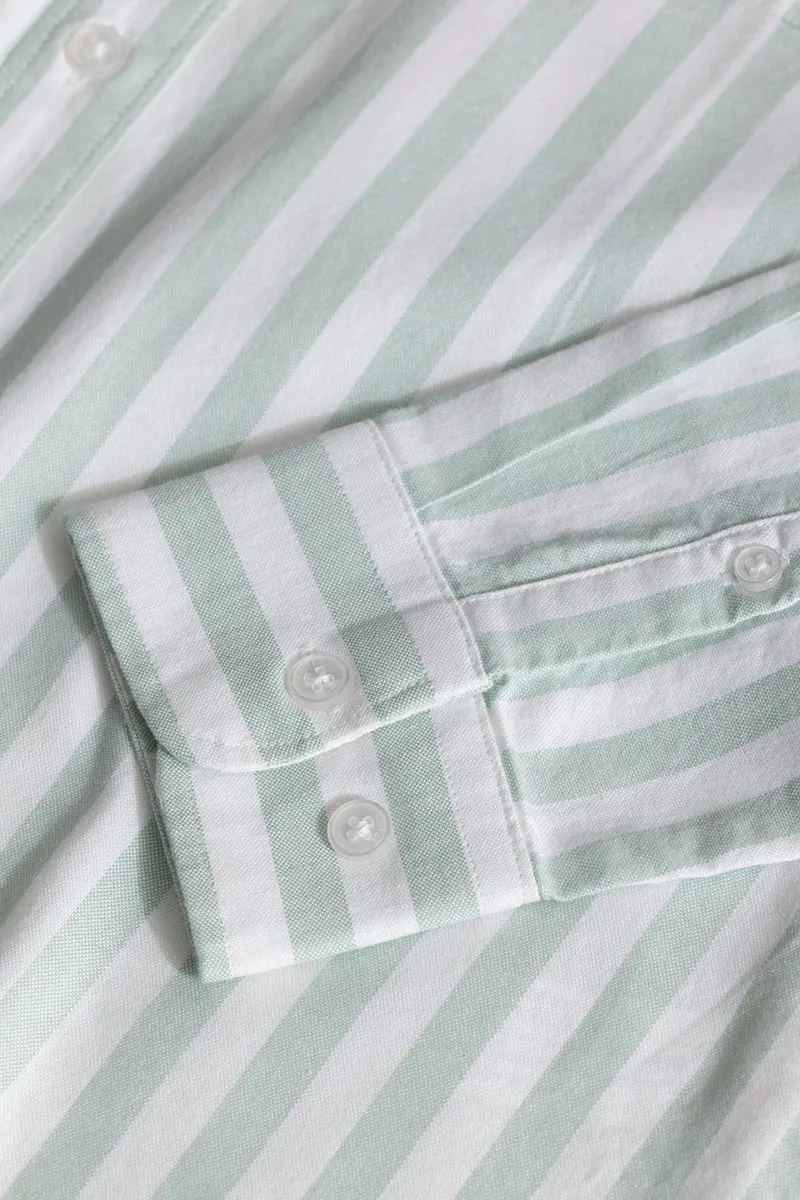 Pinstripe Green Shirt