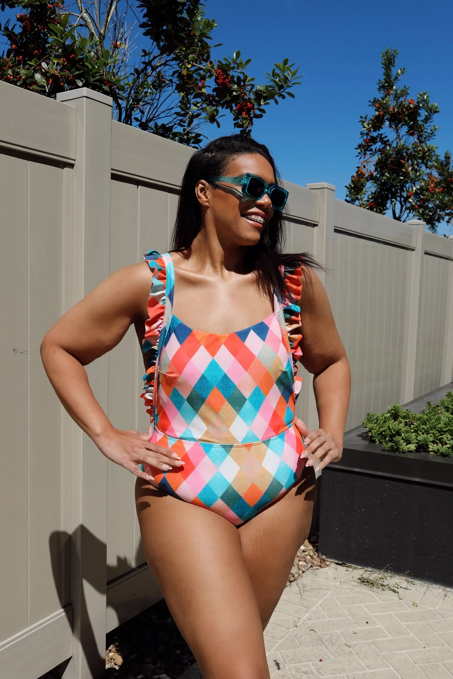 PLUS SIZE Hello Summer One Piece Swimsuit