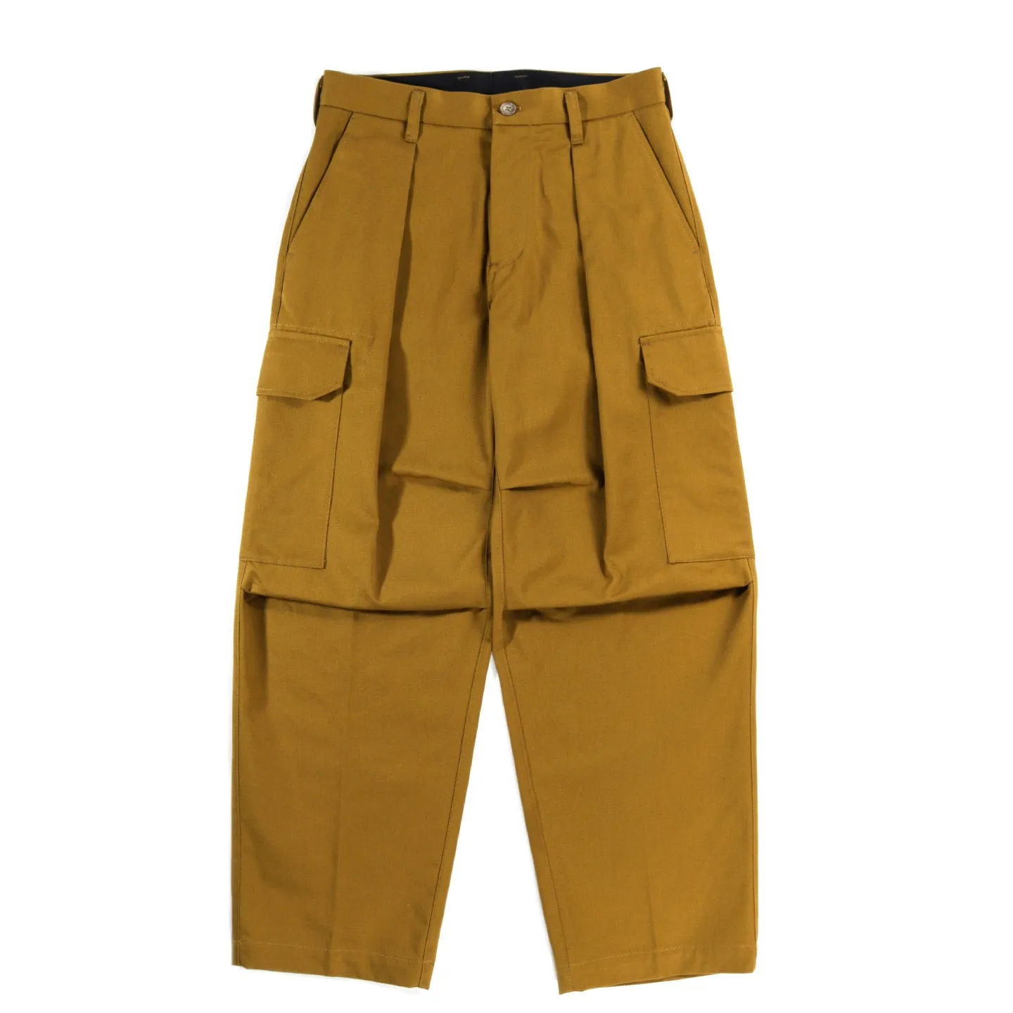 POLYPLOID CARGO TUCK PANTS C MUSTARD