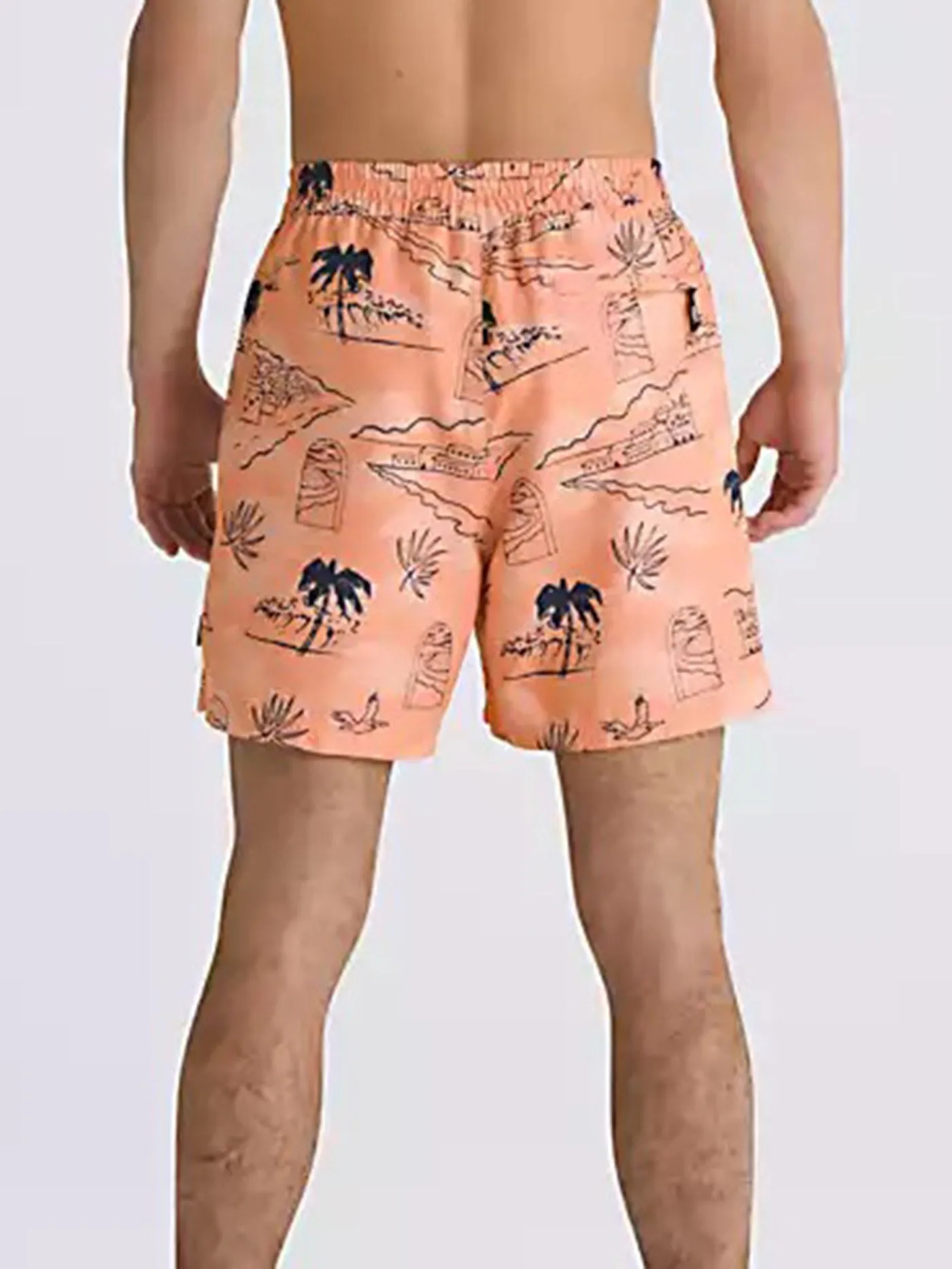 Primary Print Elastic Boardshort