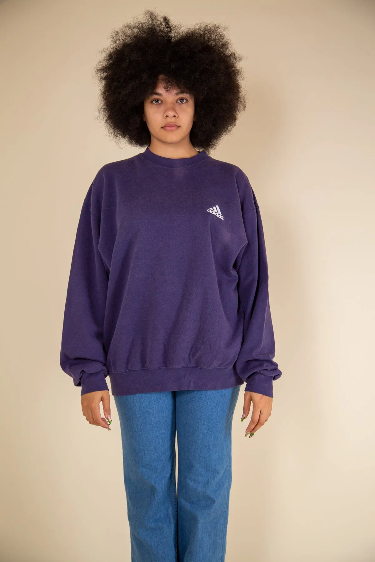 Purple Adidas Sweater