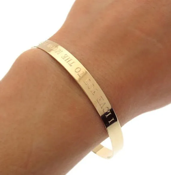 Roman Numeral Gold Bracelet - Gift for Her