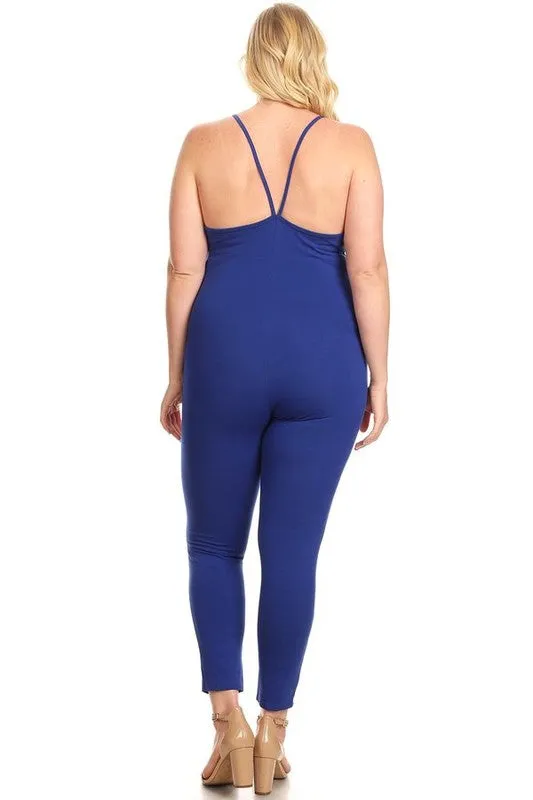 Royal Racerback Jumpsuit