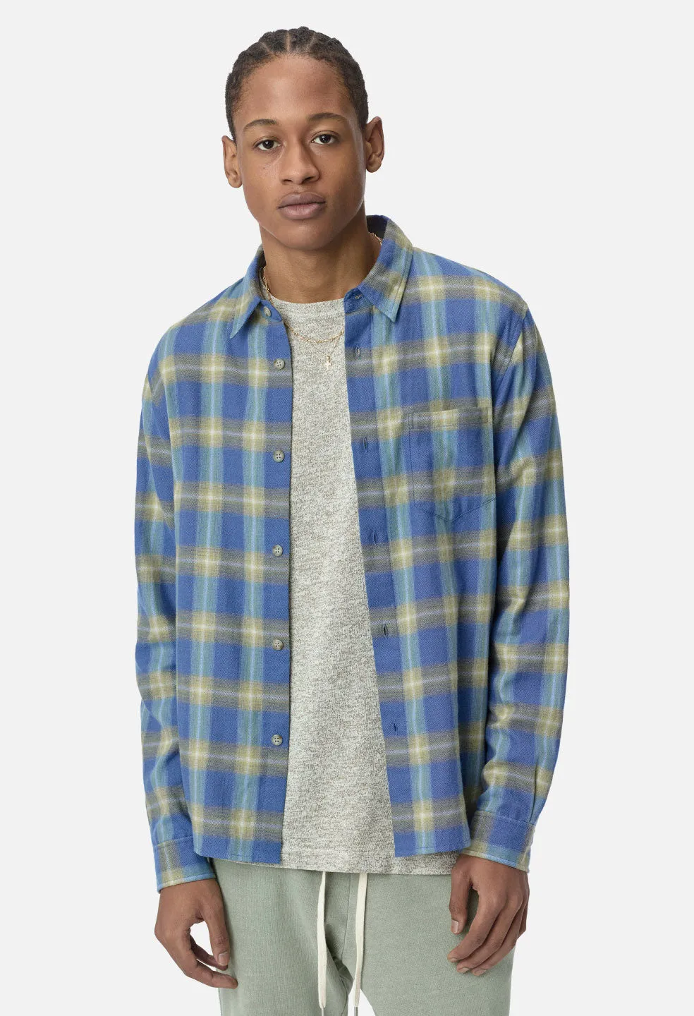 Sly Cotton Straight Hem / Horizon Check