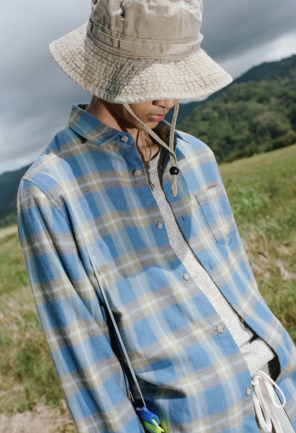 Sly Cotton Straight Hem / Horizon Check