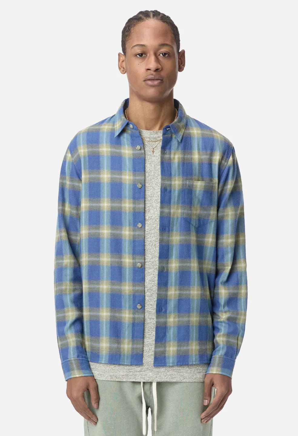 Sly Cotton Straight Hem / Horizon Check