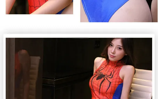 SPANDEX Spidergirl- Young womens relax Comic Con dress up- 25 day shipping