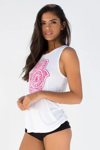 Spiritual Gangster Hamsa Hand muscle tank