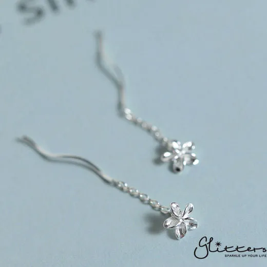 Sterling Silver Frangipani Ear Threader