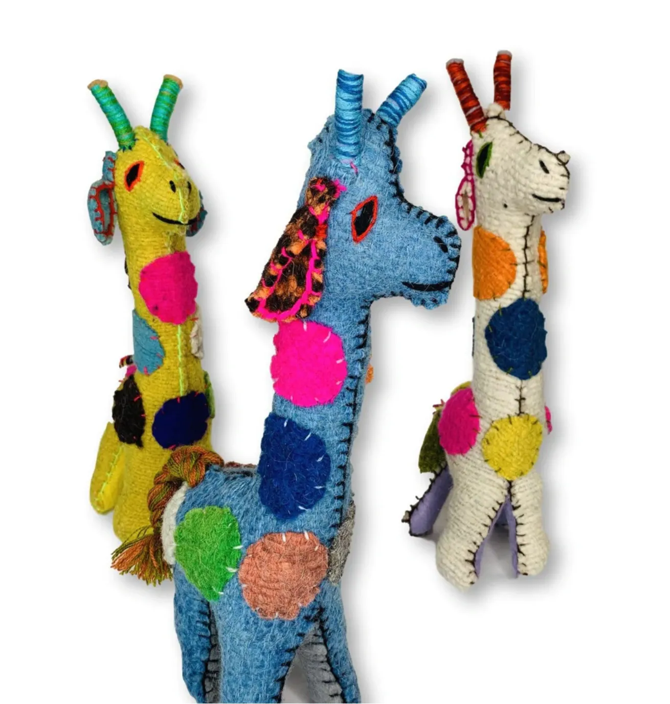 Stuffed Animal, Recycled Wool - Giraffe