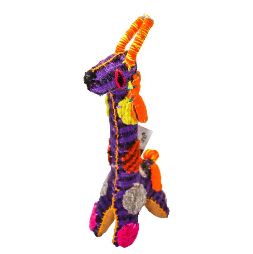 Stuffed Animal, Recycled Wool - Giraffe