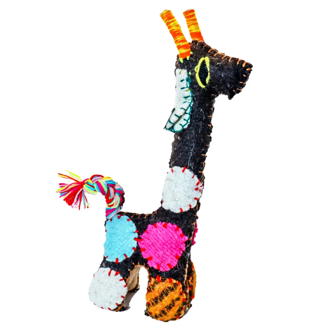 Stuffed Animal, Recycled Wool - Giraffe