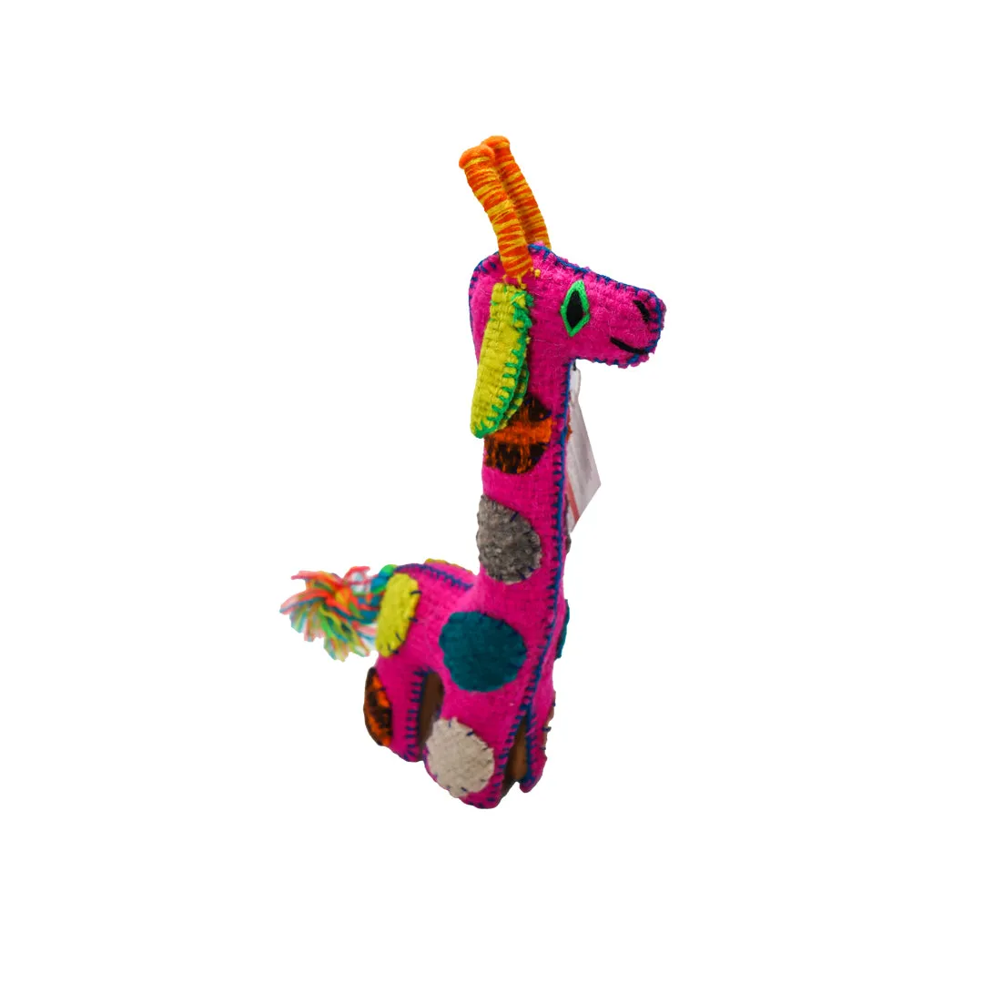 Stuffed Animal, Recycled Wool - Giraffe