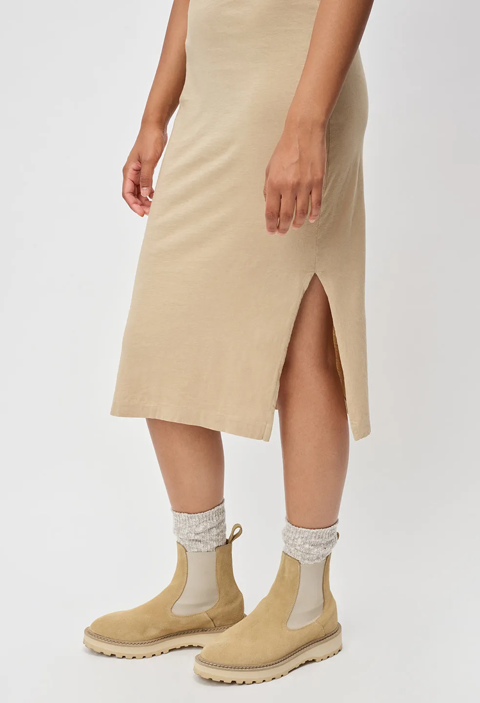 Supima Racerback Midi Dress / Linen