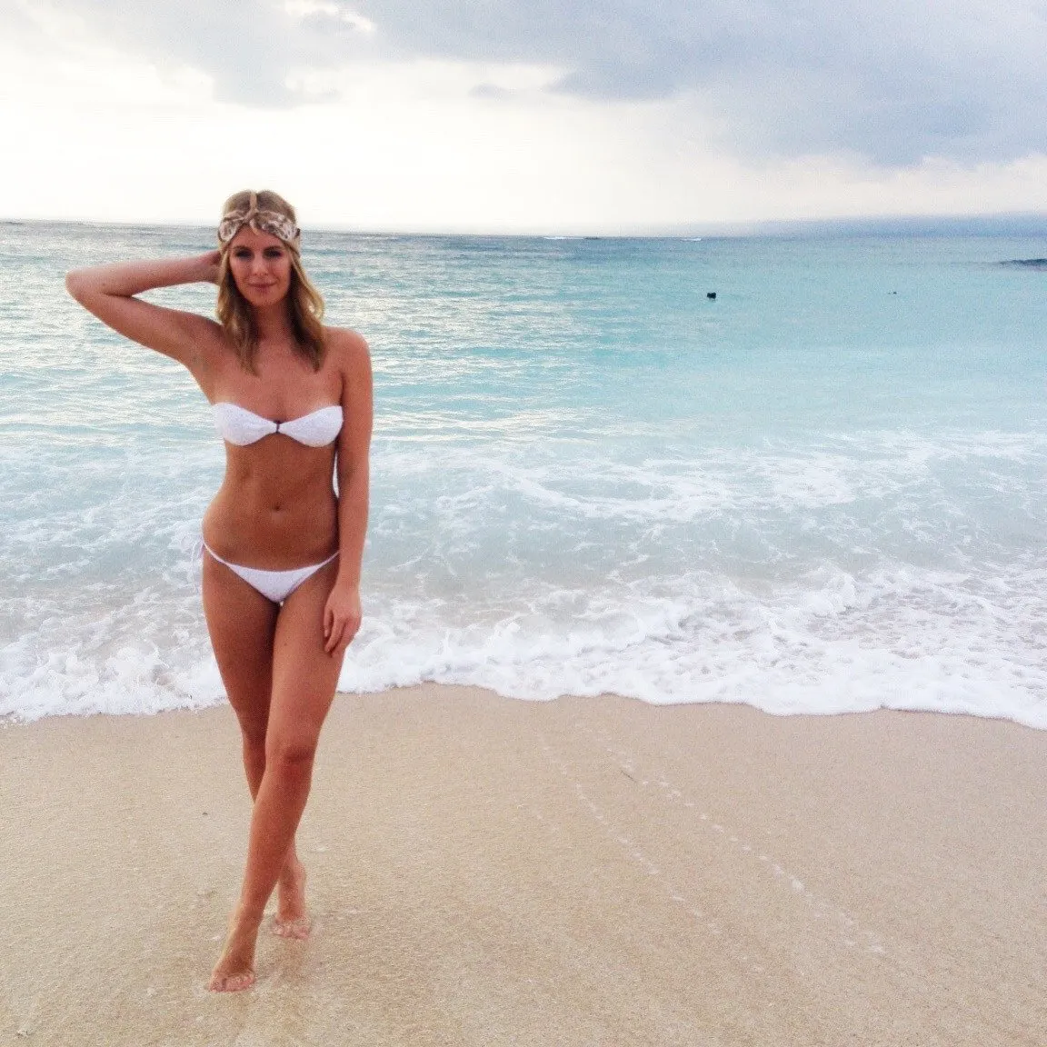 White Lace Bikini Bandeau