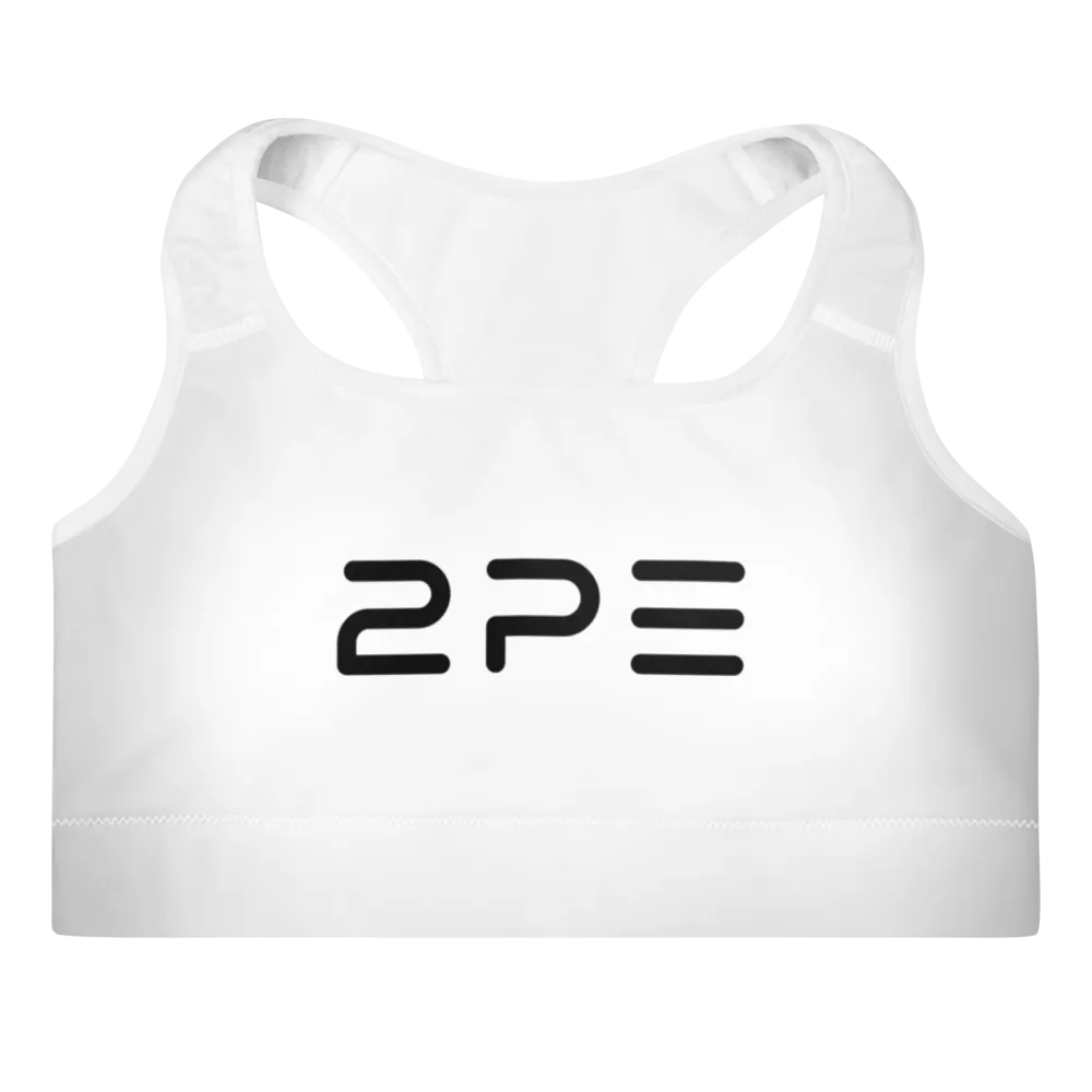 White Padded Sports Bra