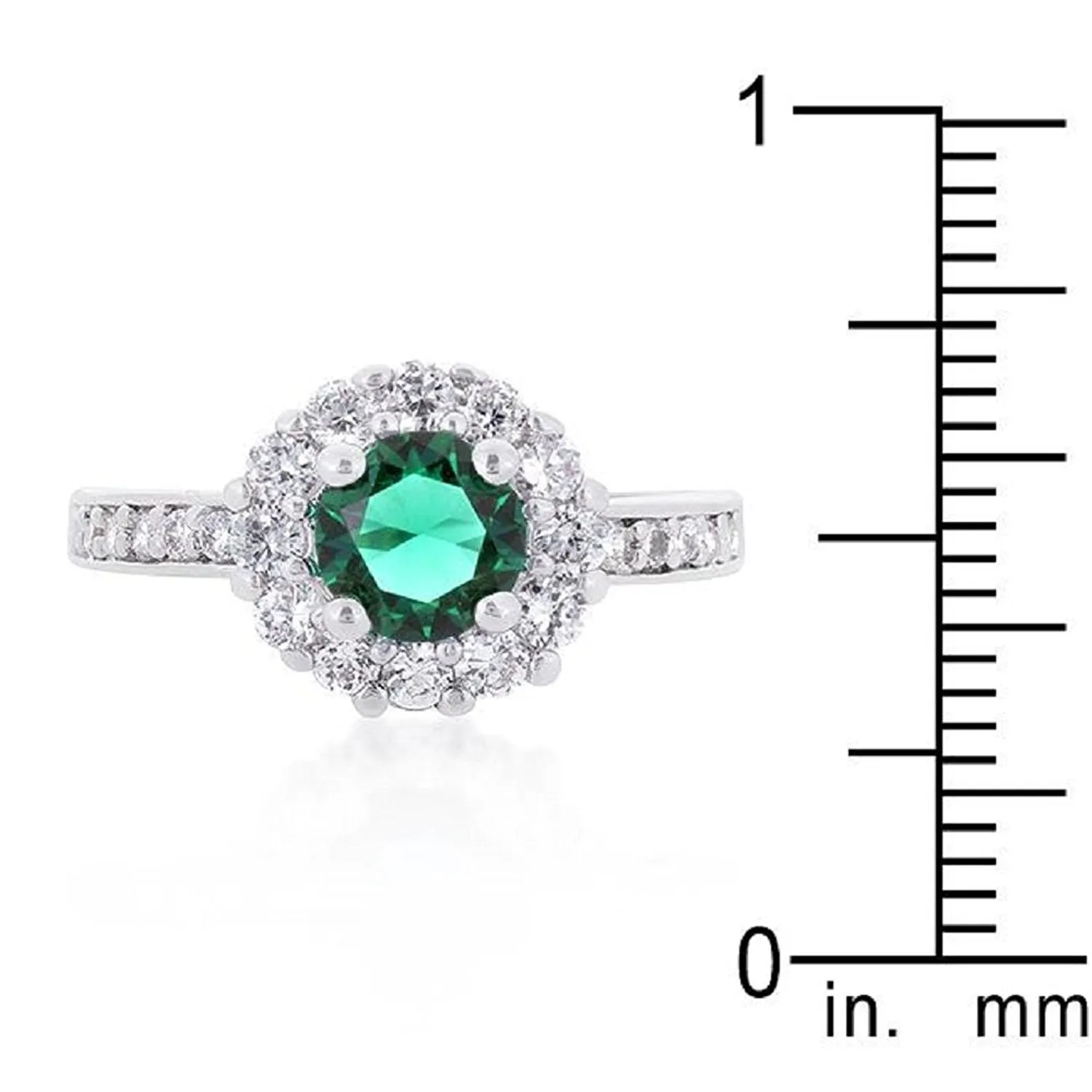 WildKlass Birthstone Engagement Ring in Green