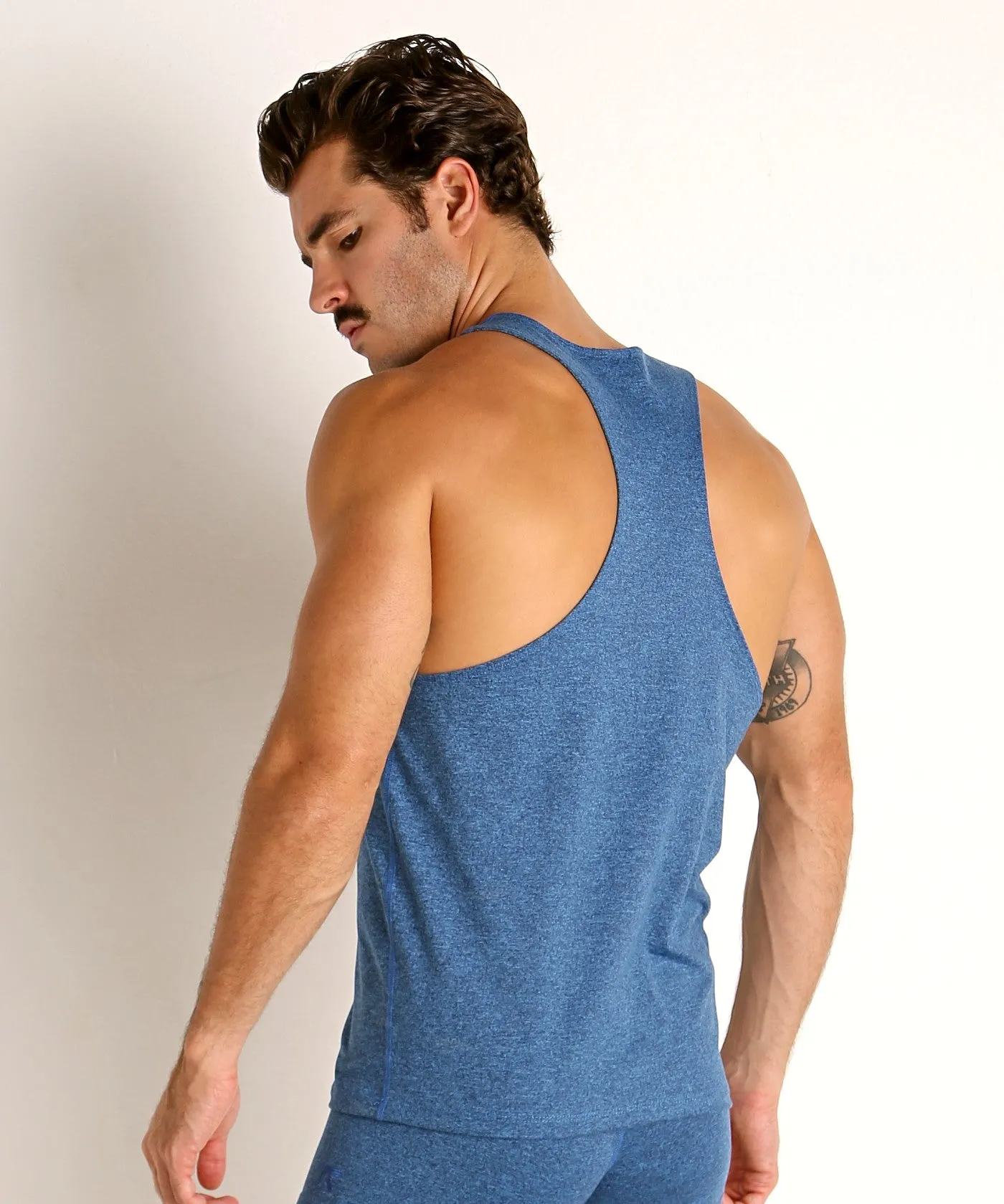 Workout Tank Top (Cobalt Heather)